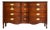 Mid Century Federal Style Mahogany Serpentine Triple Dresser by Dixie For Sale