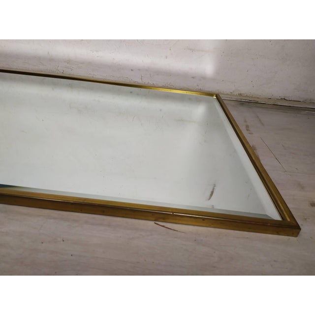 Gold Vintage Golden Mirror, 1970s For Sale - Image 8 of 11