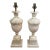 Large Vintage Italian Carved Alabaster Lamps - a Pair For Sale