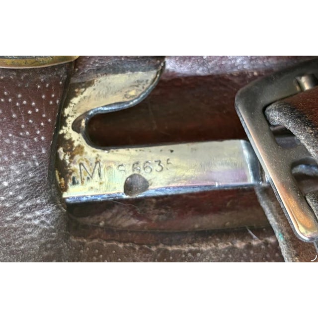 Vintage Crosby Olympic Works English Close Contact Saddle, Made in England For Sale - Image 13 of 15