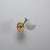 Gold Vintage Italian Green Lacquered Metal and Opaline Glass Wall Sconce, 1950s For Sale - Image 8 of 8