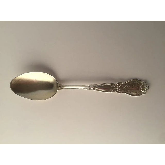 1940s Vintage Sterling Silver Tea Spoon For Sale - Image 5 of 5