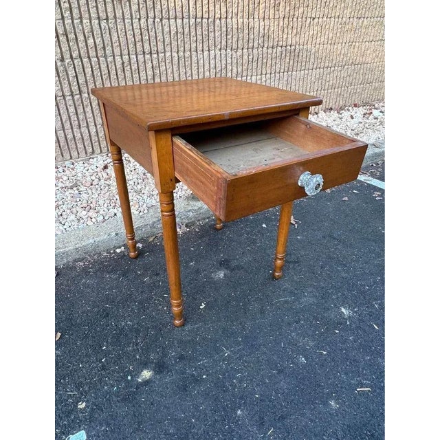 19th Century Antique Pine Work -Side Table For Sale - Image 10 of 10
