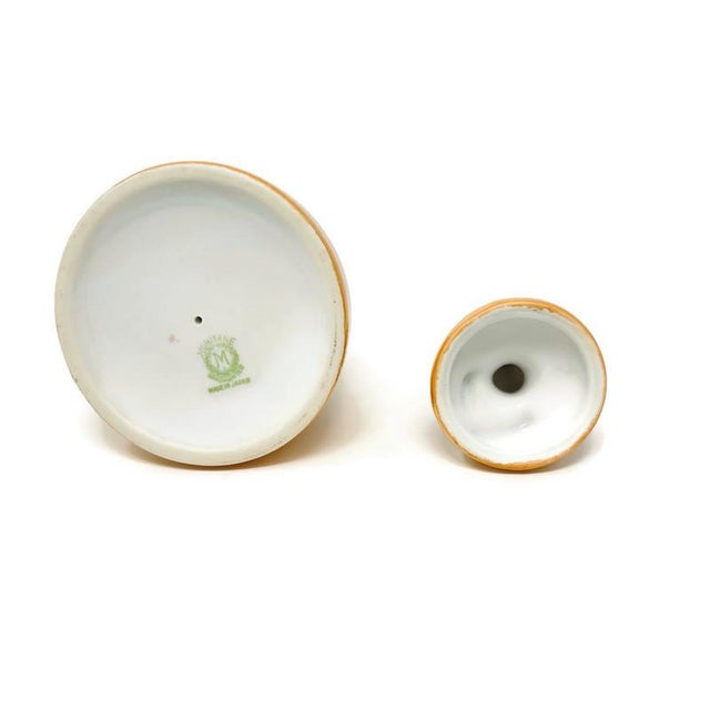 Noritake Figural Lusterware Inkwell, M-Japan, Hand Painted, Cataloged Example For Sale - Image 10 of 12