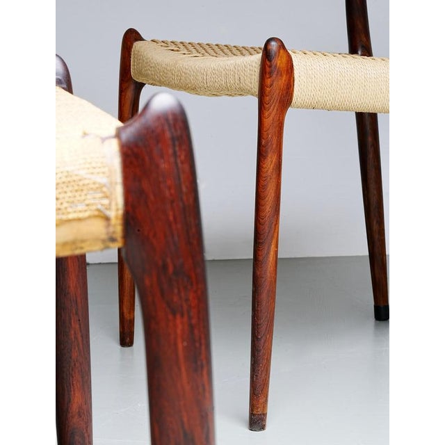 Vintage Danish Chairs in Wood by Niels Otto Møller, 1960s, Set of 6 For Sale - Image 11 of 16