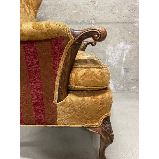 Vintage Wingback Armchair For Sale - Image 12 of 14
