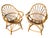 Contemporary Vintage French Rattan Armchairs, 1960s, Set of 2 For Sale - Image 3 of 13