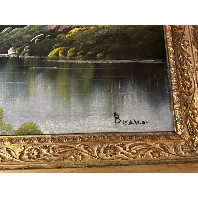 Early 20th Cen. Continental Landscape Painting in Period Frame For Sale In Atlanta - Image 6 of 12
