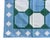 Handmade Cotton Area Rug, Vegetable Dyed Sky Blue, Cream and Green Swedish Tile Dhurrie-10'x14' For Sale - Image 11 of 13