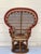 Spectacular 1950 Peacock Rattan Bamboo Armchair in Mackenzie Zie Childs Style For Sale - Image 9 of 9