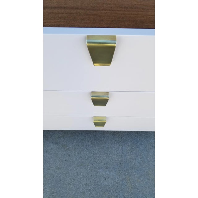 1950s Mid Century Modern Mahogany and Lacquer Dresser For Sale - Image 4 of 13