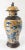 19th Century Chinese Cafe-Au-Lait Garniture Vase With Blue Foo Dogs or Qylin For Sale - Image 4 of 18
