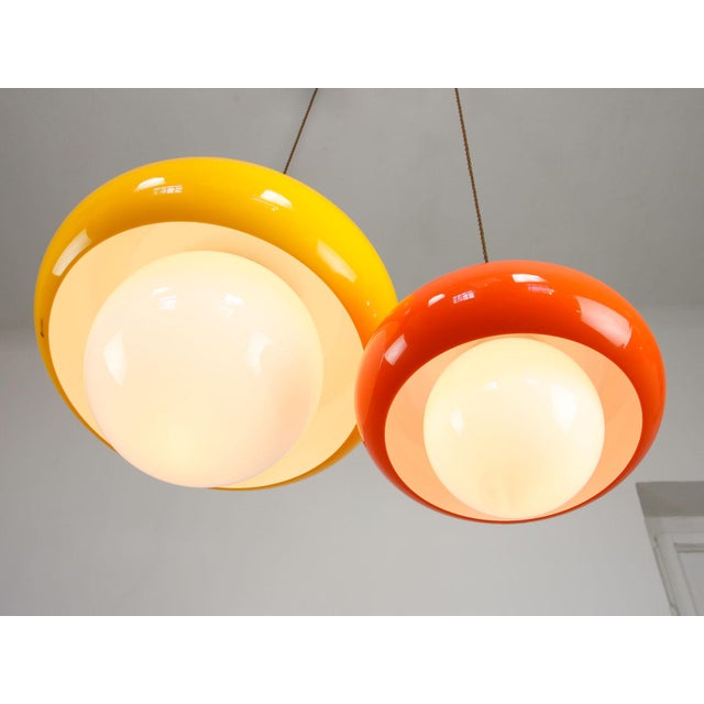 Space Age Orange Best Pendant from Guzzini, 1970s For Sale - Image 14 of 17