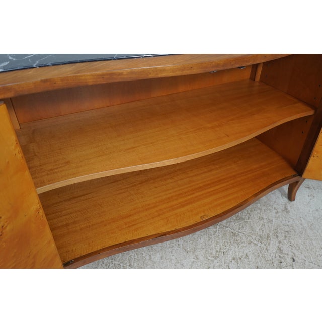 Bloomingdale's Bloomingdales Italian Marble Top Credenza Chest For Sale - Image 4 of 17