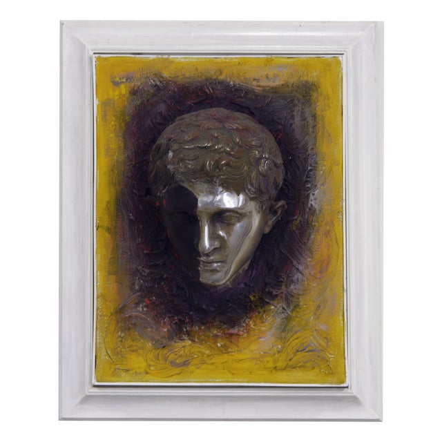 Aluminum Eco Silente Sculpture on Painted Canvas from Giuseppe Caiafa, 2024 For Sale