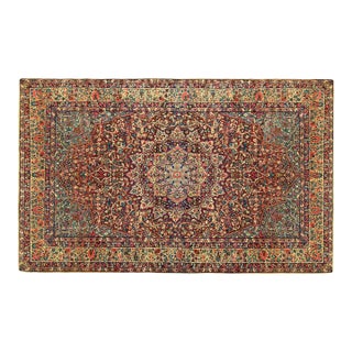 Antique Persian Kerman Oriental Rug, Room Size, with a Central Medallion For Sale