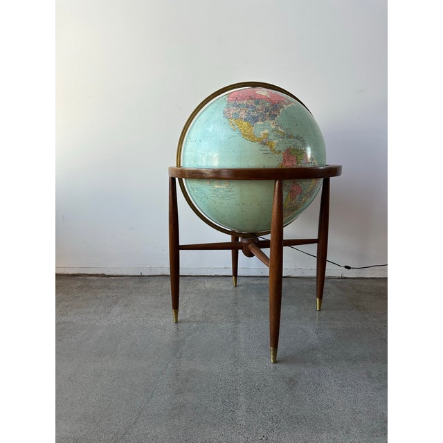 Mid-Century Modern Mid Century Library Globe by Replogle For Sale - Image 3 of 12