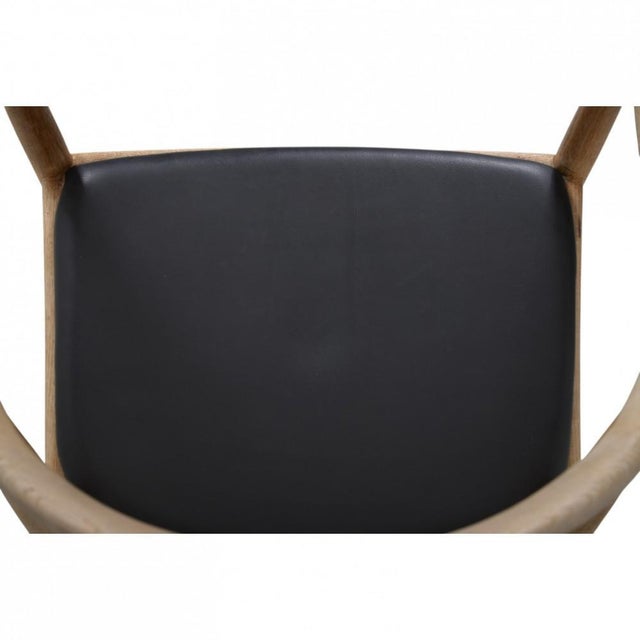 Wood Vintage JH503 The Chair in Oak and Black Leather by Hans Wegner, 1960s For Sale - Image 7 of 18