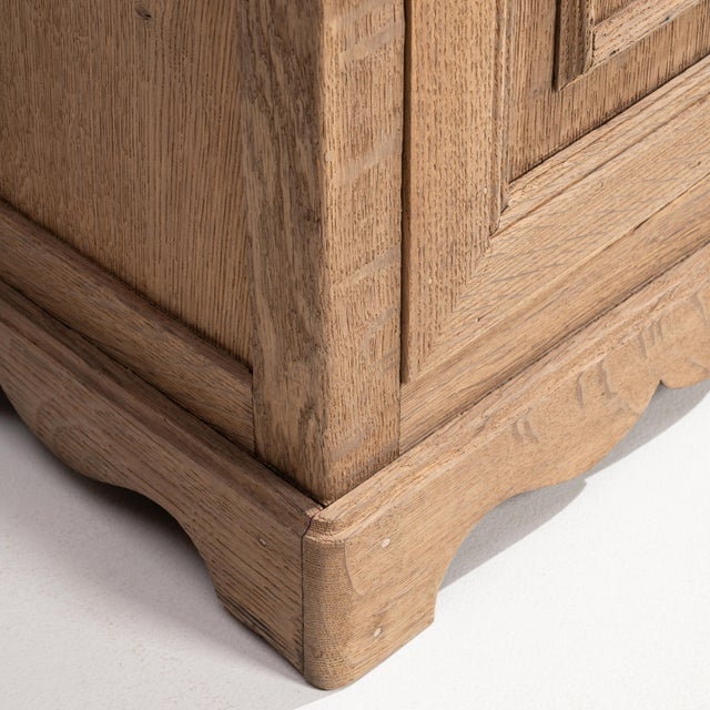 Early 20th Century Oak Louis Philippe Side Table With Marble Top For Sale - Image 12 of 17