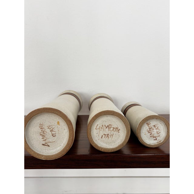 Vintage Vases by Bruno Gambone, 1970s, Set of 3 For Sale - Image 9 of 10
