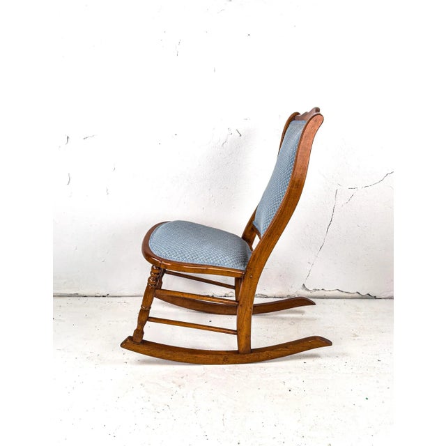 Early 20th Century Victorian Style Rocking Chair For Sale - Image 4 of 13