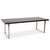 Dark Brown Wood and Chrome Quant Dining Table from Cor For Sale - Image 11 of 11
