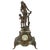 19th Century French Onyx and Antimony Clock For Sale