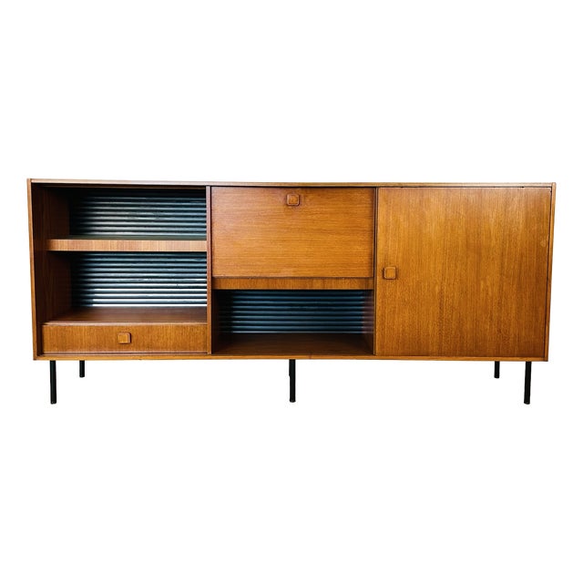 Tall Scandinavian Teak Sideboard, 1960s For Sale