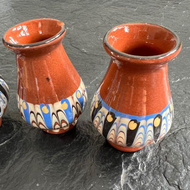 Mid-Century Bulgarian, Troyan Redware Pottery Vases, Set of Four For Sale - Image 6 of 10