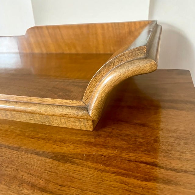 Brown Vintage Art Deco Sideboard in Walnut and ly Veneered, 1920s For Sale - Image 8 of 11