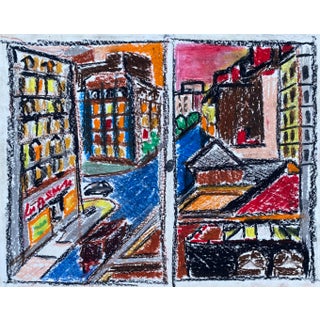 1960s Larry Connatser Chicago Cityscape For Sale