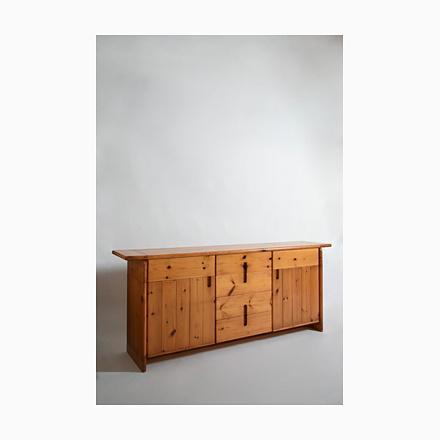 Wood Pine Sideboard, 1970s For Sale - Image 7 of 7