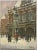 1946 Vintage European City Scene Oil on Canvas For Sale - Image 13 of 13