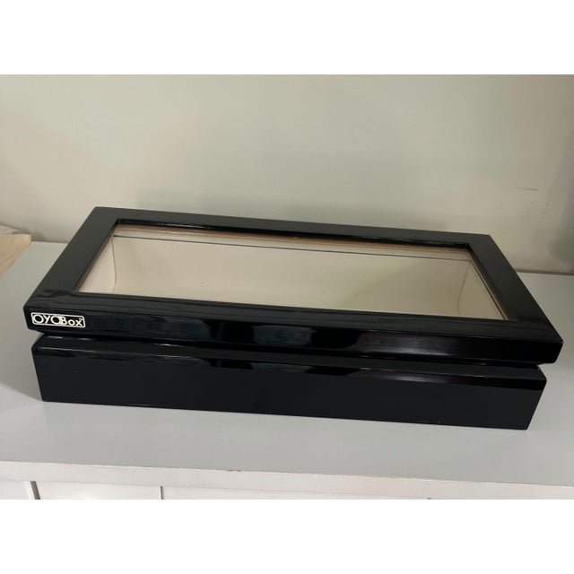2020s OYOBox Black Lacquer Eyewear & Sunglasses Storage Display Box - 14.5" For Sale - Image 5 of 5