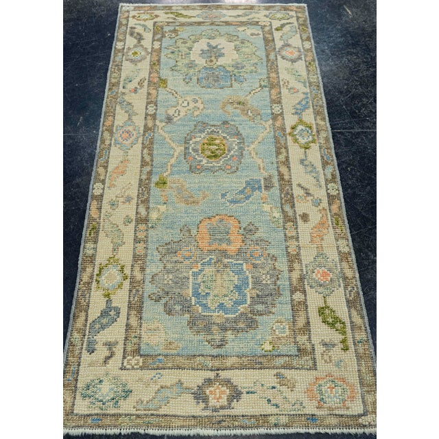 Turkish Oushak Rug 2'2"x 4'10" #20110 Explore a curated collection of hallway runners, wool rugs, and handmade...
