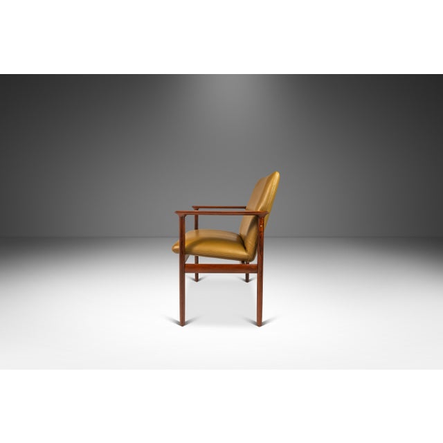 1960s Set of Two (2) Rare Mid-Century Scandinavian Modern Arm Chairs in Solid Rosewood & Leather by De Klerk & Sons, Netherlands, C. 1960s For Sale - Image 5 of 13