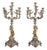 8-Layer Table Candelabras in Silvered and Gilded Bronze, Set of 2 For Sale
