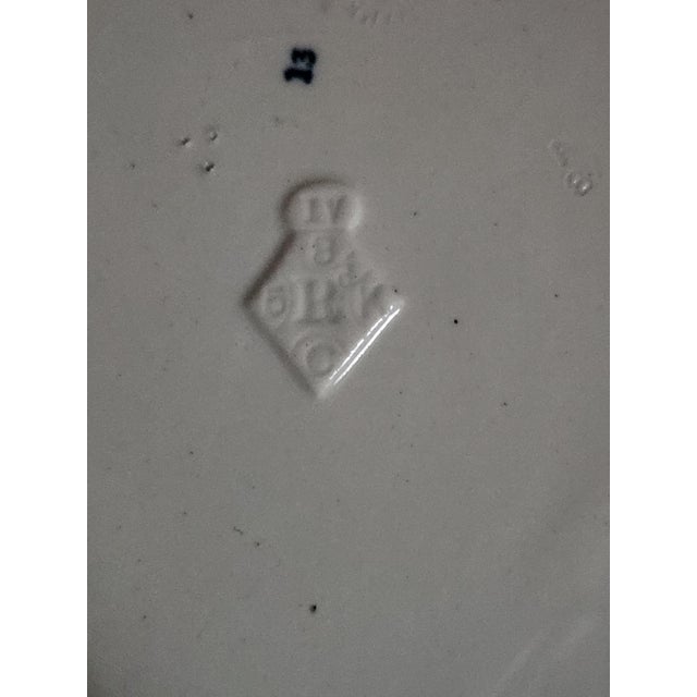 Large Antique French Square Bowl or Jardiniere from Le Grand Dépôt Emile Bourgeois, 19th Century For Sale - Image 17 of 18