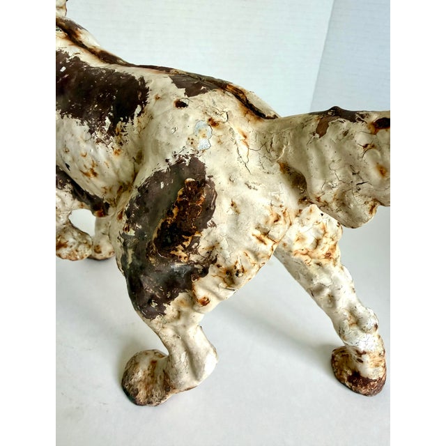 1930s 1930s Hubley Attributed Cast Iron English Setter Dog Doorstop For Sale - Image 5 of 12