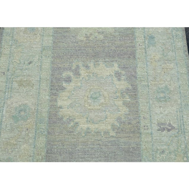 Turkish Oushak Runner Rug 2'10" x 8'7" #17452 For Sale - Image 4 of 8