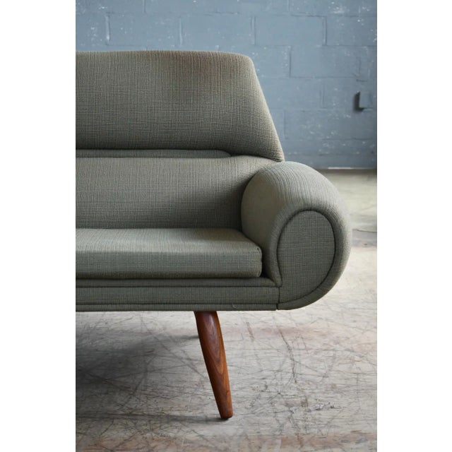 1960s Kurt Østervig Attributed Large Danish Four-Seat Sofa, 1960s For Sale - Image 5 of 13