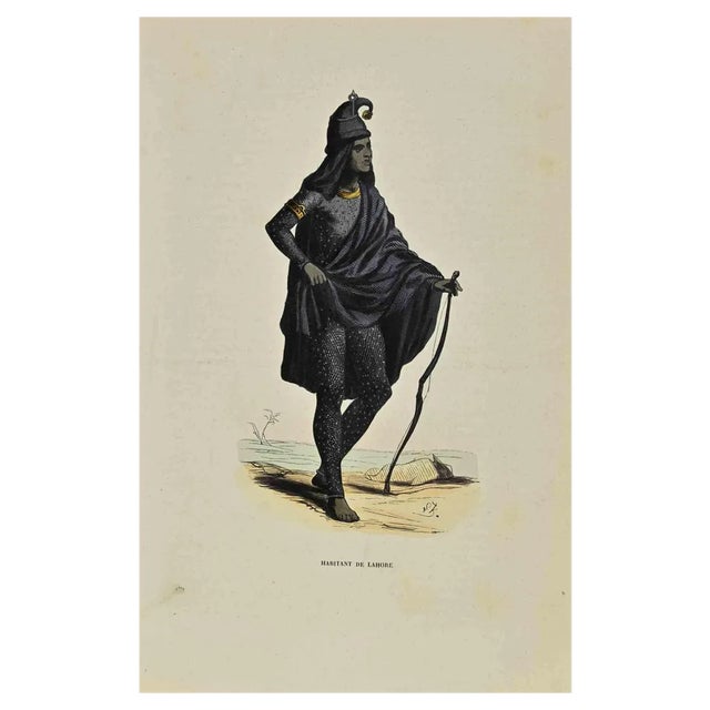 Auguste Wahlen, Lahore Resident, Lithograph, 1844 For Sale