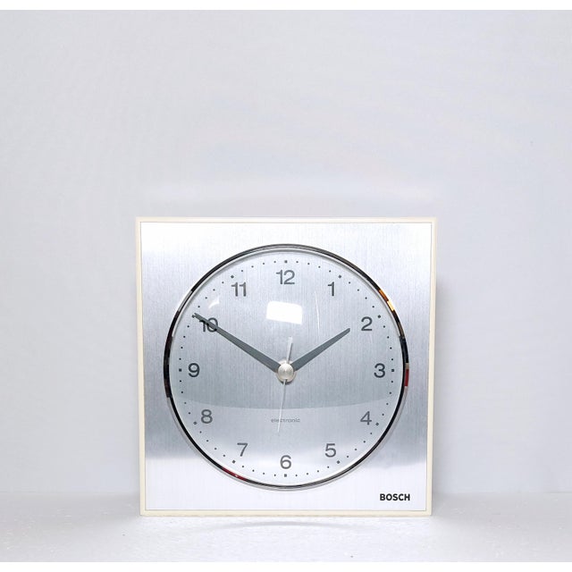 Vintage Electronic Wall Clock from Bosch, Germany, 1970s For Sale - Image 9 of 9