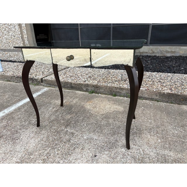 Art Deco 1930s French Art Deco Mirrored Console Table For Sale - Image 3 of 14