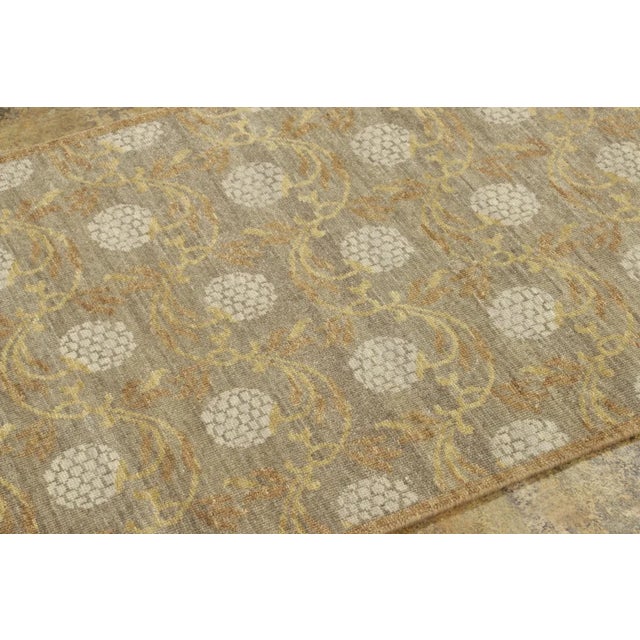 Hand-knotted in wool, this 3x6 runner is a new addition to Rug & Kilim's Block Print collection—an innovative line...