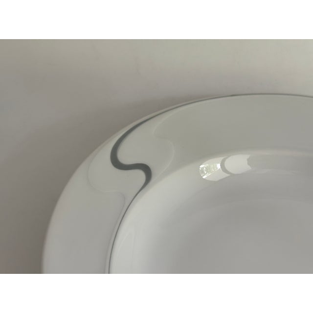 1990s Asimmetria Schiefer Rim Soup Plate by Björn Wiinblad for Rosenthal Studio Line, 1980s, Set of 6 For Sale - Image 5 of 7