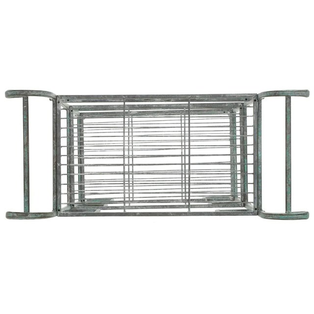 Metal Noreen 3 Tier Shelf - Antique Dark Green For Sale - Image 7 of 10
