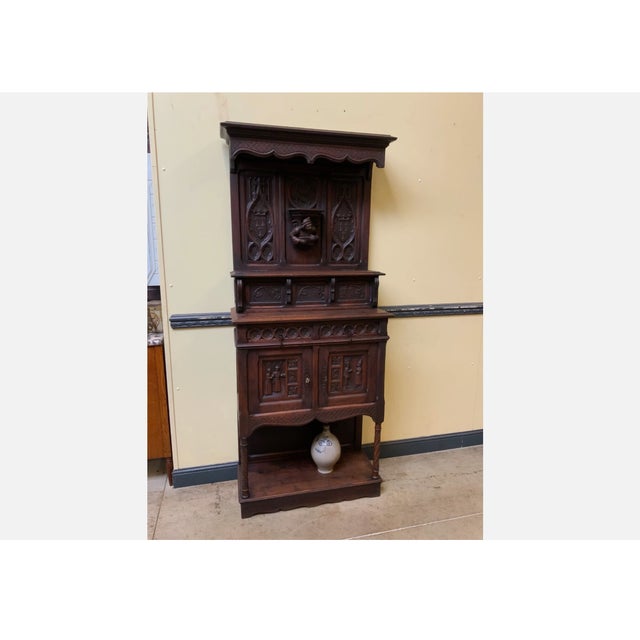 Antique Neo-Gothic Cabinet, 1880 For Sale - Image 17 of 17