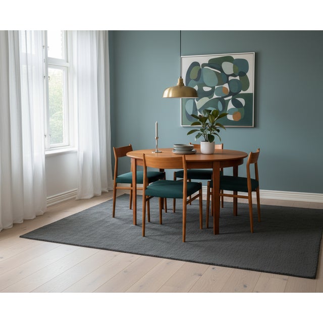 Round Teak Dining Table in Teak with Double Inserts by C.J. Rosengaarden, 1960s For Sale - Image 15 of 16