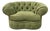 1970s Oversized Chesterfield Style Tub Chair For Sale